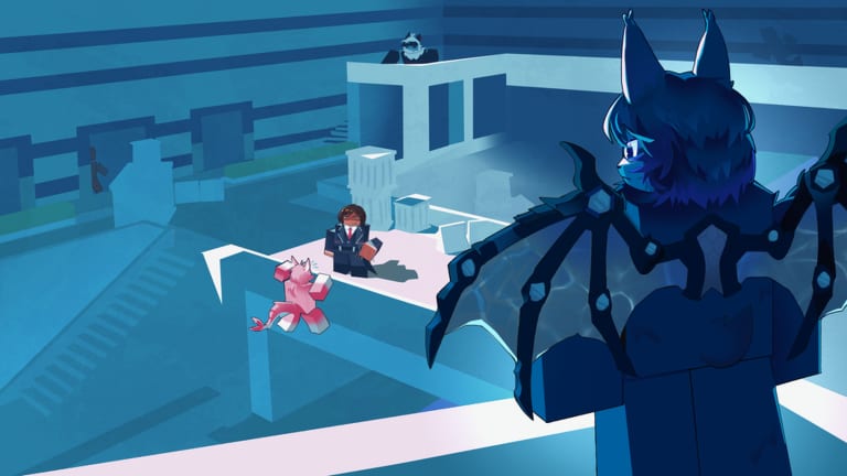 Bat-winged Transfur overlooking Humans in the Fur Infection Outbreak facility